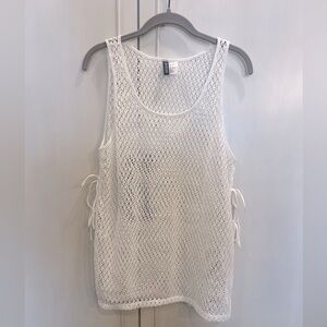 NWOT Swim Top cover up. Size L